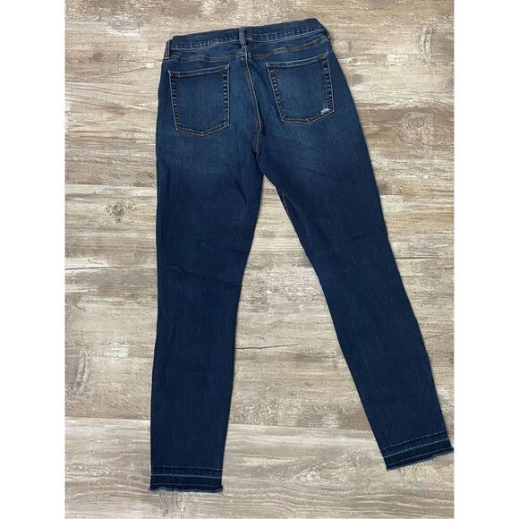 Pacsun Ankle Jegging Jean Distressed Raw Hem Cropped Stretch Women’s Sz 27 Waist - Picture 6 of 7